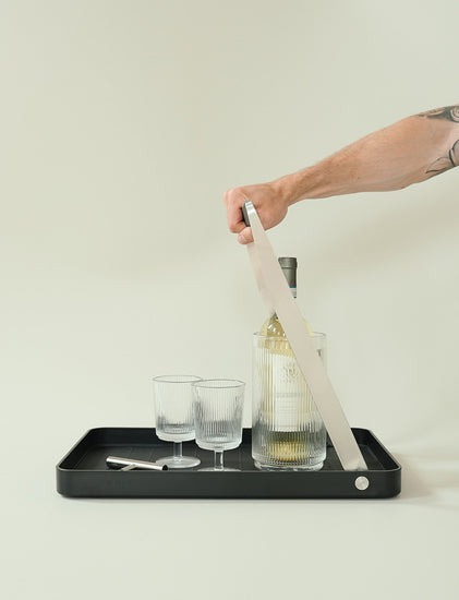 X 8 Stelton Take Away Serverings Tray Black LS